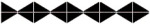 Bord satt sammen med følgende rapport: Fire rettvinklede trekanter satt sammen til to pilspisser. Den første spissen peker mot høyre, den andre mot venstre.